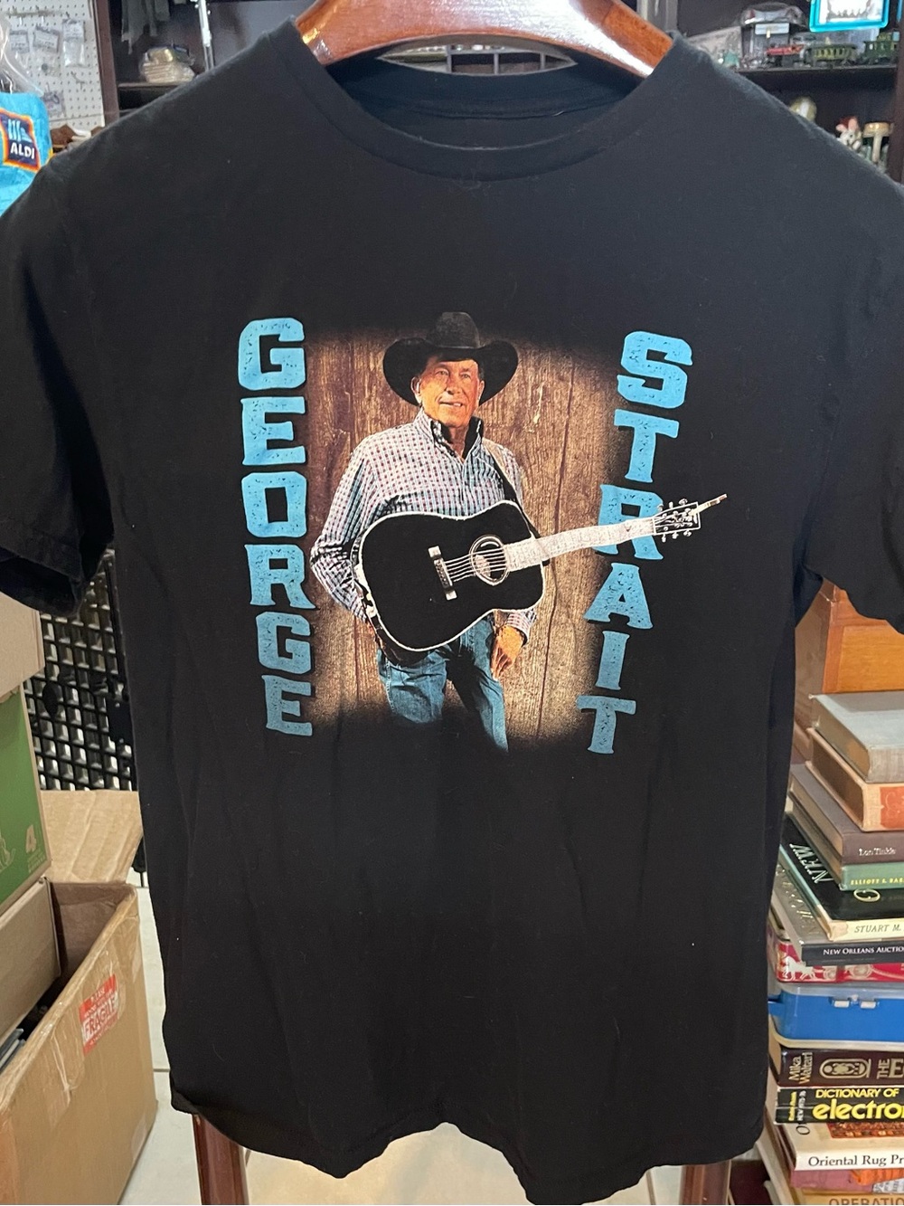 George Strait Black Graphic Country Music 2024 Stadium Tour Concert T-Shirt